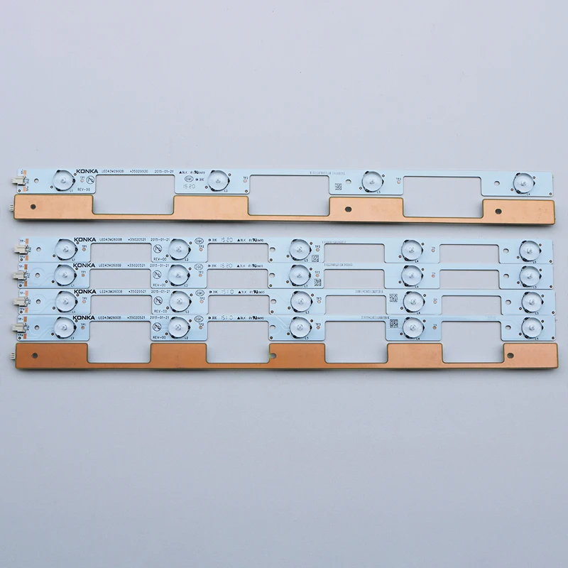 

Original binding LED Backlight Lamp strip 5/4leds For Konka 43 inch TV LED43F2600C LED43M2600B 35020524 3502052572000785YT