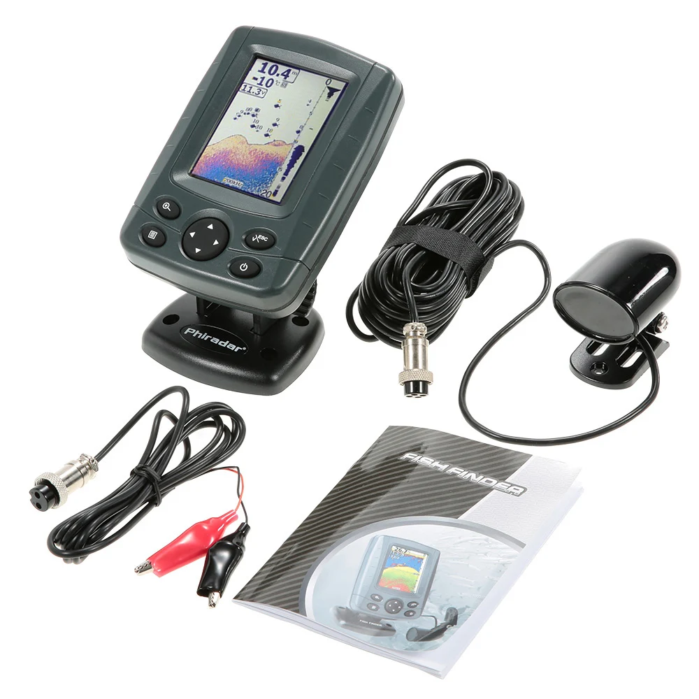Phriadar FF688C 3 5 дюймовый ЖК рыболокатор для ловли карпа оповещение о укусе сонар