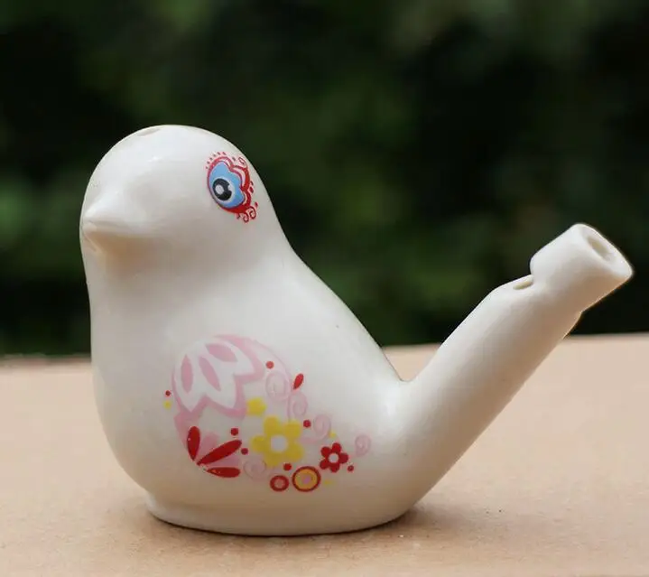 Wholesale Glazed Ceramic Bird whistle Cardinal Vintage Style Water