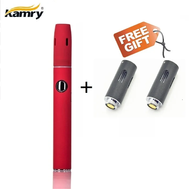 Комплект Kamry KeCig 2,0 Plus нагревательная палка KeCig2.0 Plus бездымный табачный вапорайзер для сигаретного картриджа VS GXG 4,0 - Цвет: Red with 2 gifts