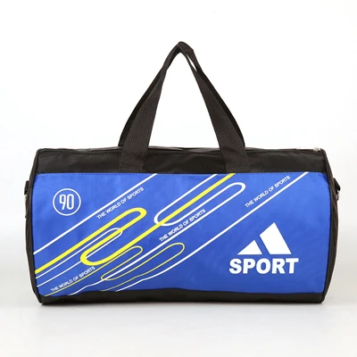 Мужская сумка через плечо для тренировок, кемпинга, йоги, Спортивная Сумка для фитнеса, тренажерного зала, сумка для чемодана, водонепроницаемая сумка для спортивного зала - Цвет: Синий цвет