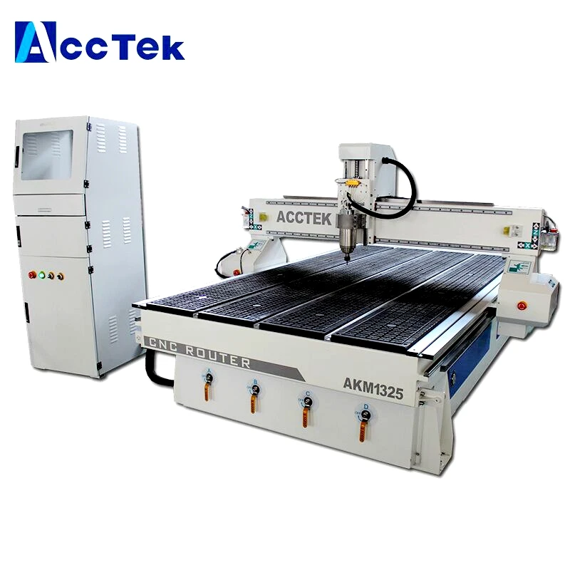 AccTek wood design cnc machine wood cnc router machine with vacuum