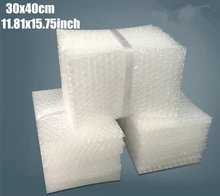 30*40cm (15,75 11,81 *) 50 Uds 10mm amortiguación bolsas de Burbuja envoltura protectora Bolsa Burbuja de embalaje de espuma de película de embalaje