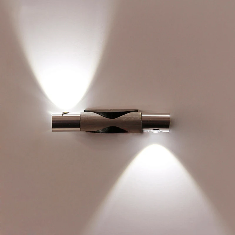 

2W 6W LED Wall Lamps 360 Degree Rotation Wall Lighting Fixture White Sconces Lights for Home Corridor Hotel #