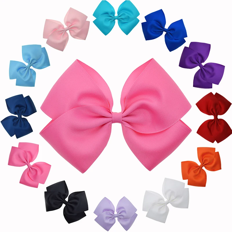 Buy 12 Colors 6 6.5 Inch Oversized Hair Bows For Women