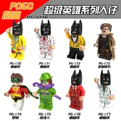 Нуэво DC Супер Герои Бэтмен Traje colorido серия Де bloques де construccion де figuras Juguetes Para Ninos de Regalo pg8046