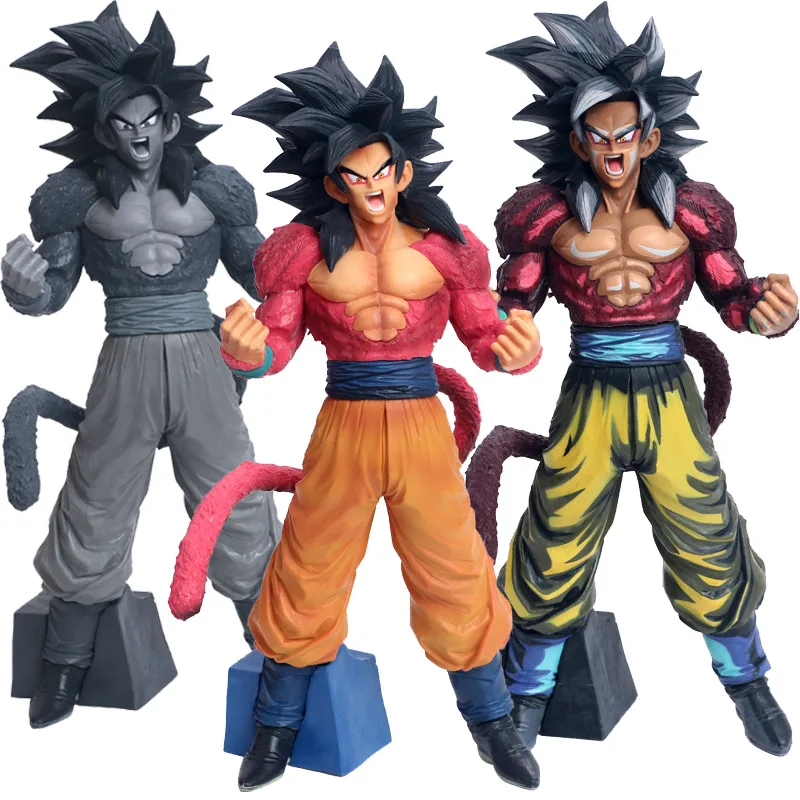 33 см DRAGON BALL Z Аниме Фигурка Супер Saiyan 4 Goku куклы Smsp GT Kakarotto фигурка Статуэтка из ПВХ
