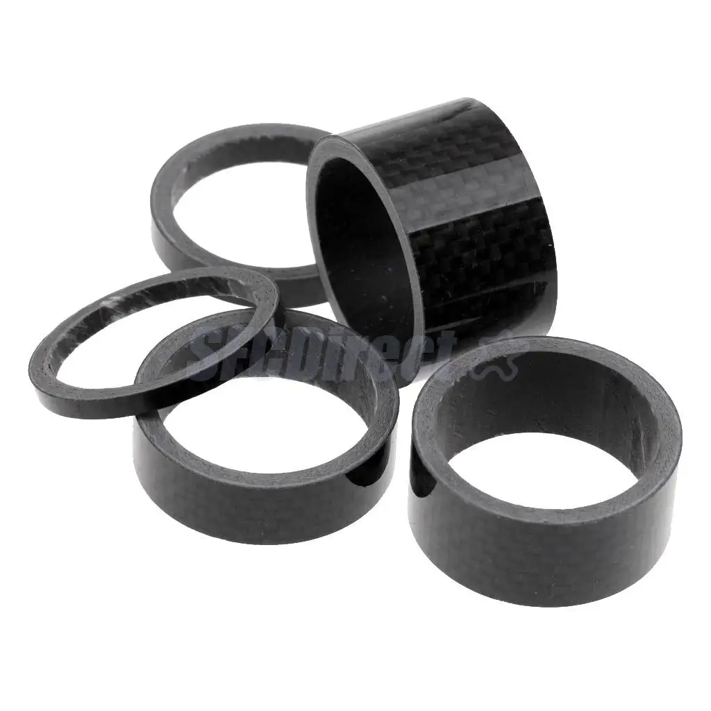 NEW 1 Bike Bicycle Headset Stem Carbon Spacer 1-1//8/" 5mm