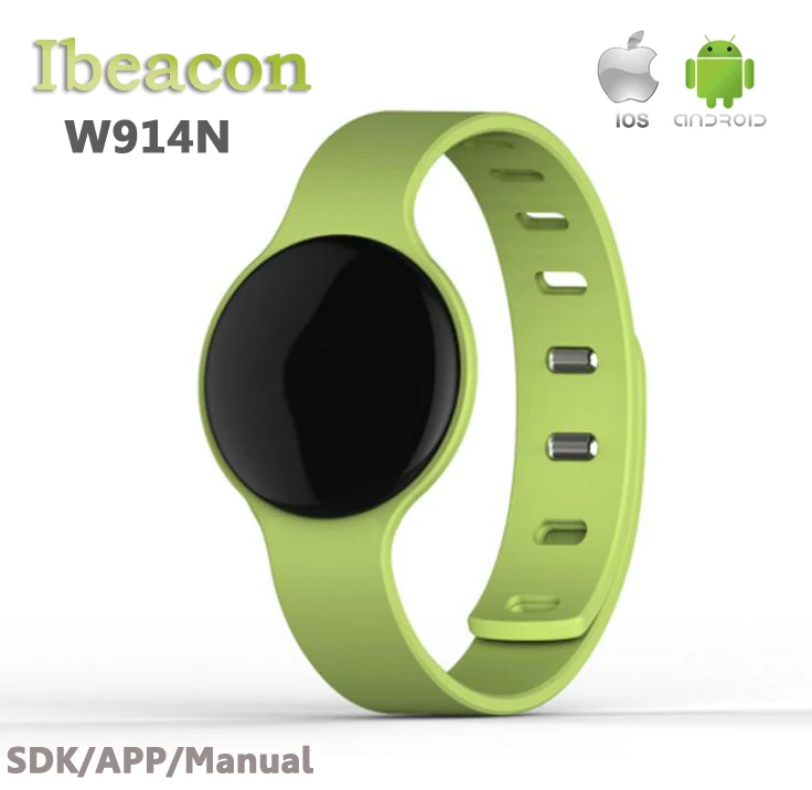 2016 Wristband Ibeacons Bluetooth Ibeacon NRF51822 with SDK and APP | Электроника