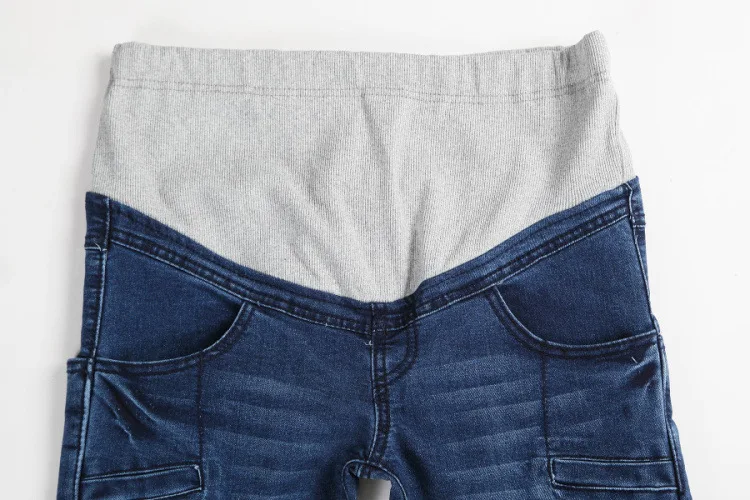 Fashion Ripped Hole Maternity Belly Jeans 2018 Spring Autumn Korean Pregnancy Clothes Denim Trousers for Pregnant Women SH-S224