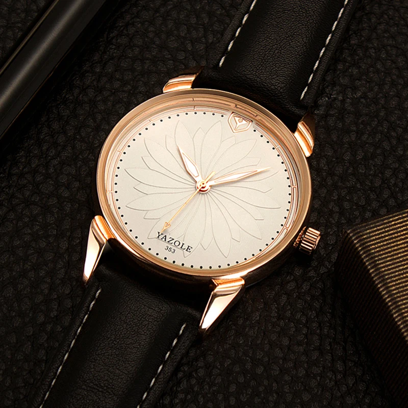 YAZOLE мужские часы топ бренда роскошные кожаные мужские часы модные наручные часы erkek kol saati reloj hombre