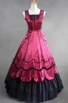 

On Sale 2017 Retro Sleeveless Bow Ruffles Rococo/Georgian Marie Antoinette Dress
