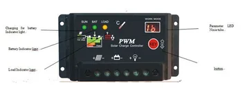 

Solar Led 20A PWM 12V Charge Controller Digital 24V System Protection Regulator