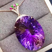 Аметрин Ожерелье Подвеска 925 серебро 13*18 мм 12ct большой цветной камень ручной работы ювелирные изделия# J8052302