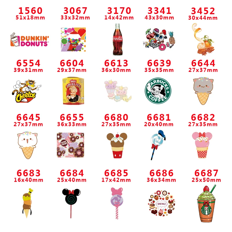 

2018 new arrival 30pcs/lot free shipping Resin flatback for Hair Bows Snack Planar Resin Crafts for DIY Phone Decorations PR1560
