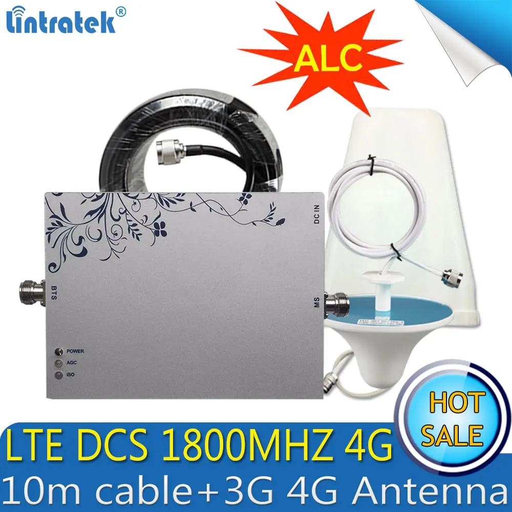Мобильный усилитель Lintratek GSM LTE 1800 МГц 2G 4G ALC сигнала антенна | Мобильные телефоны и