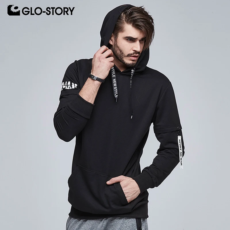 GLO STORY мужская толстовка с капюшоном в стиле хип хоп 2018 буквенным принтом имитация