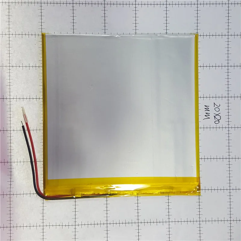 Литий-полимерный аккумулятор 3x100x100 мм 3,7 в 6000 мАч планшетный аккумулятор 2 провода