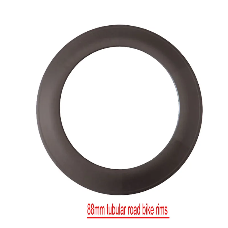 

Toray T700 Carbon Fiber Road Bicycle Carbon Rims 88mm Tubular 3k Matte Glossy 23mm Width Bike Rims
