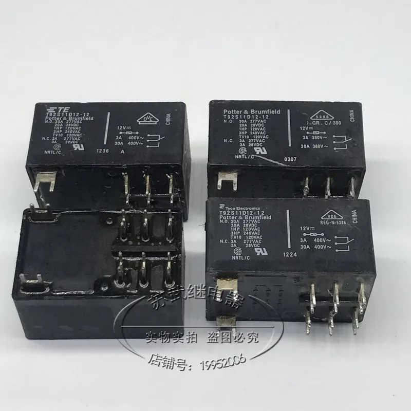 T92S11D12-12 12VDC 8PIN 30A Relay | Обустройство дома