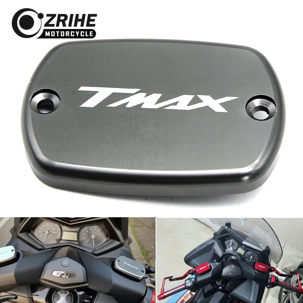 LOGO(TMAX) Motorcycle CNC Brake Fluid Reservoir Cap cover For Yamaha Tmax530 T-MAX530 2012-2015 500 T-MAX 500 V-MAX 2008-2011
