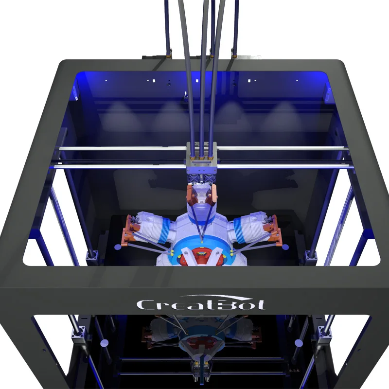 Высокоточный 3D принтер Creatbot DG02 двойной экструдер супер большой размер 600*600*600 мм|3d