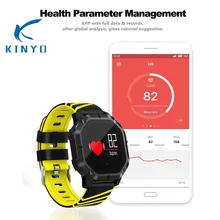 Взрослых smart Сердечного Ритма Смарт Браслет приборы для измерения артериального давления монитор сна Будильник Напоминание фитнес-трекер спортивный браслет K5