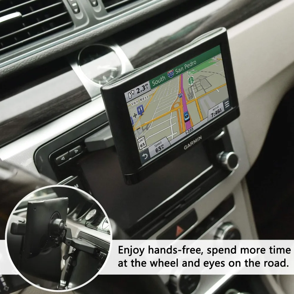 APPS2Car Soporte para GPS con Brazo Ajustable de Repuesto para Garmin Nuvi Dezl DriveSmart StreetPilot Zumo Sat Nav