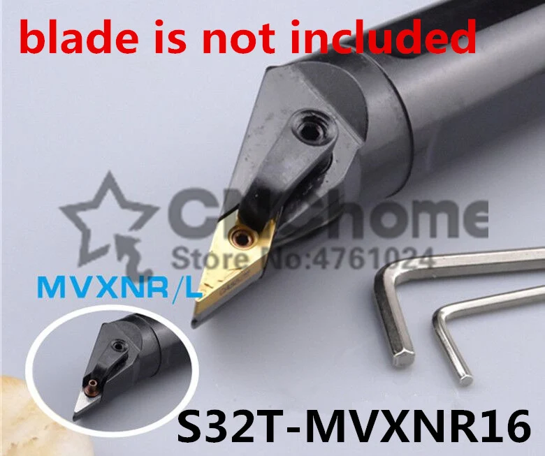 

S32T-MVXNR16 32mm Lathe Cutting Tools CNC Turning Tool Machine Tools Internal Metal Lathe Tool Boring Bar for MVQNR