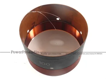 

1PCS 100MM Bass Voice Coil Woofer With Sound Air Outlet Hole For 12 inch -18 inch Subwoofer Speaker 8OHM IN /OUT