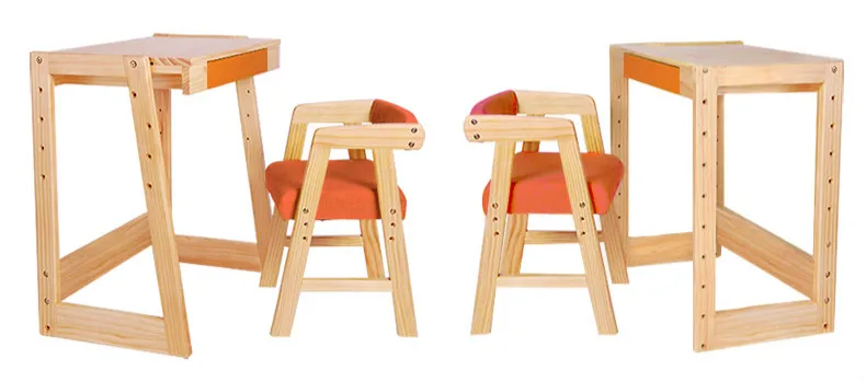 Дети учатся простой современной плотной древесины столы и стулья набор подъемные парты и стулья комбинированный стиль детский стол