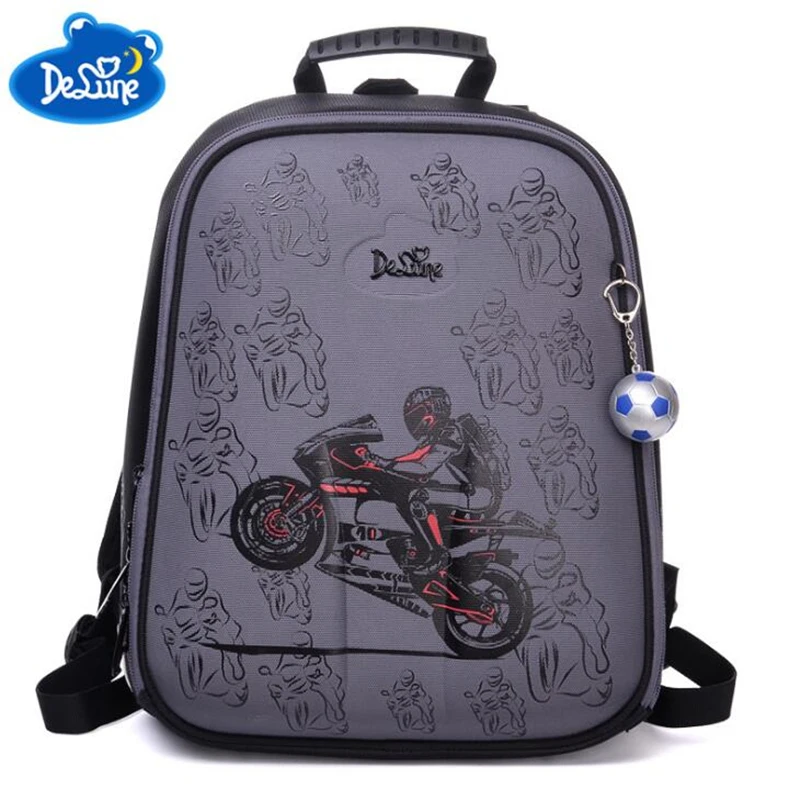 

DELUNE Orthopedic School Backpack Kids Bag Waterproof famous Primary Children School Bag For Girls And Boys Hard Shell EVA
