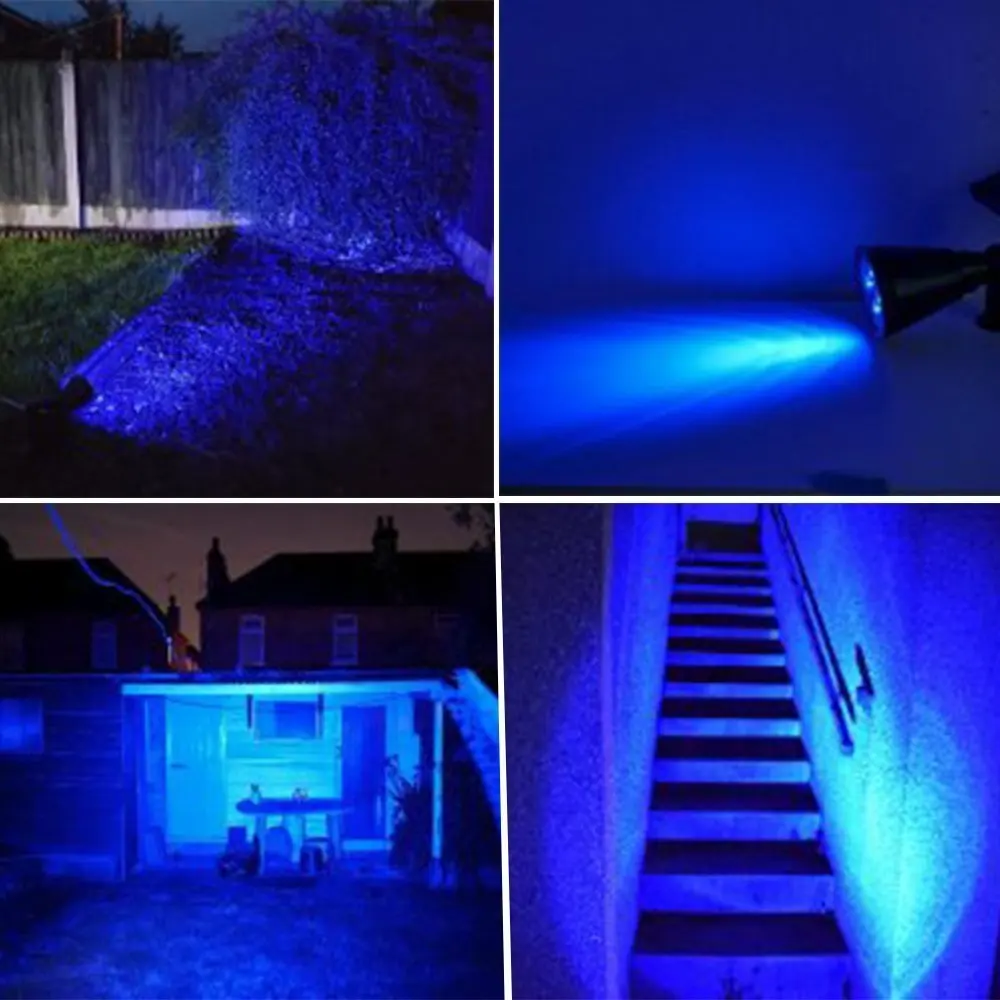 Paisagem do Jardim da Lâmpada ao ar Movido a Energia Luz de Cor T-sunrise Pack Solar Spotlight Ip65 Ajustável Impermeável Livre Levou Azul 4 10 Lâmpadas solares