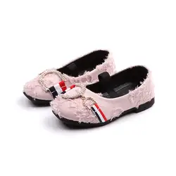 JGVIKOTO обувь для девочек шикарные детские мокасины со стразами и пряжкой детей повседневные туфли на плоской подошве принцессы мягкие милые