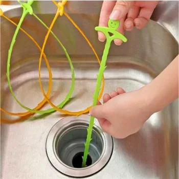 

Flexible Kitchen Sewer Cleaning Brush Bendable Bathroom Sink Tub Toilet Dredge Pipeline Cleaning Tools Brush Cleaner