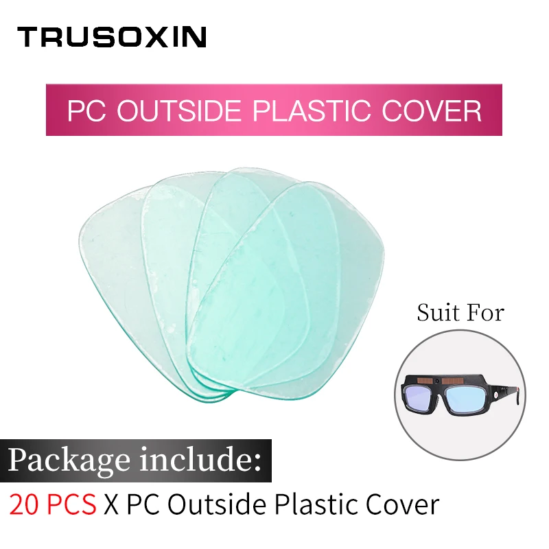 Outside PC Cover Солнечная Авто Затемняющая маска для глаз сварочный шлем Сварочная маска тени для век/патч/очки для глаз очки для сварщика глаз - Цвет: Outside PC Cover