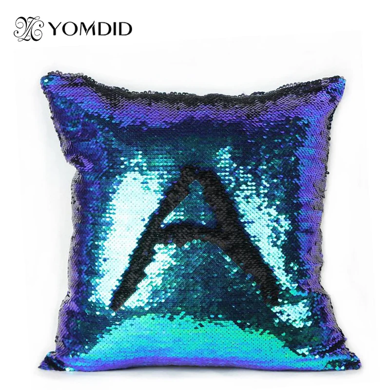 Glitter Cushion Cover 10 Kinds Double Color Sequins Throw Pillow Case Cafe Home Decor Levert Dropship Glitter Cushion Cover 10 Kinds Double Color Sequins Throw Pillow Case Cafe Home Decor Levert Dropship