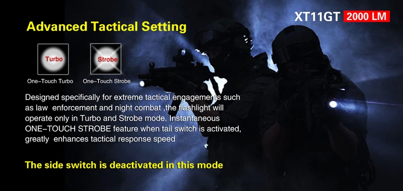 KLARUS XT11GT Programmable Tactical Flashlight (11)