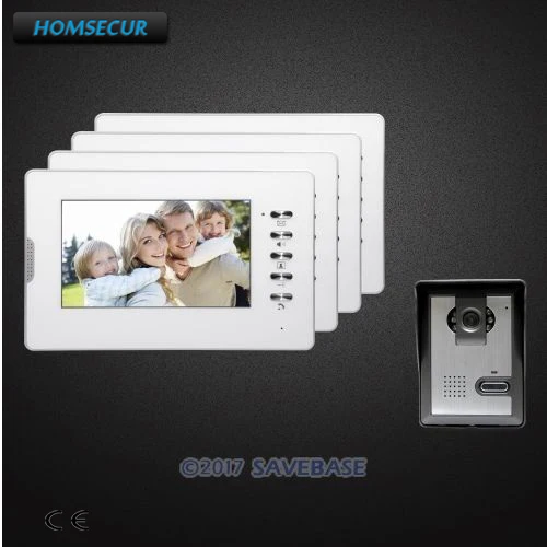 

HOMSECUR 7inch Video Door Phone Intercom System with One Button Unlock for Home Security