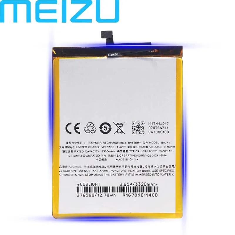 

Meizu 100% Original BA741 3400mAh New Battery For Meizu Meilan E2 PHone high quality+Tracking Number