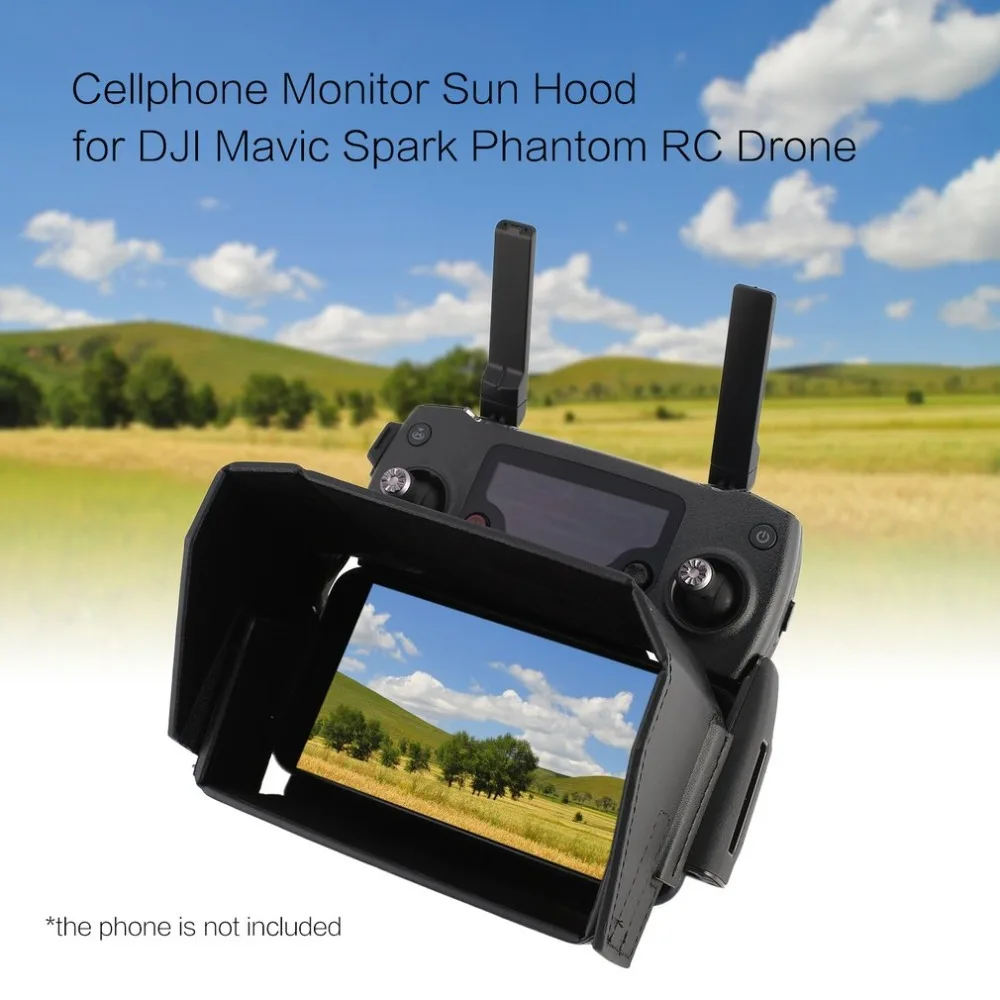 

Monitor Sunshade Sun Hood Mobile Phone Sun Cap for DJI Mavic Spark Phantom RC FPV Drone compatible with 4.7-5.5inch Cellphone