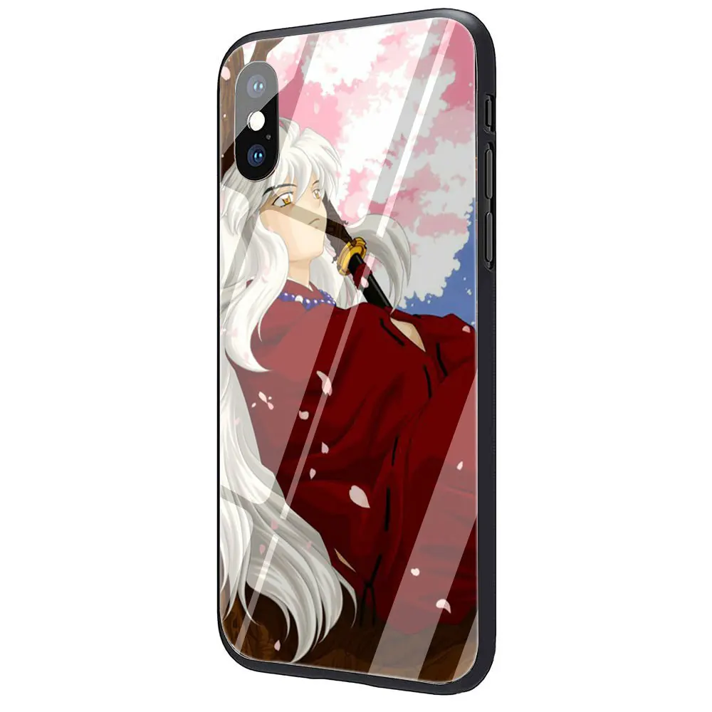 Inuyasha Аниме закаленное стекло чехол для телефона iPhone 11 Pro 6 6S Plus 7 8 Plus X XS XR XS Max - Цвет: G6