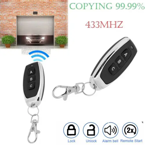 

433Mhz Smart Wireless 3 Keys Duplicator Copy Remote Control Garage Door Key 3C29