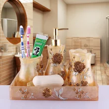 Wash set bathroom suite set bathroom supplies five pieces set of bathroom fashion quality gift box set of 6 pieces cotton box set of 6 pieces