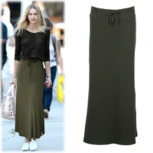 Летняя Сексуальная шикарная юбка-карандаш, Женская шерстяная вязанная длинная юбка, посылка, на бедрах, с разрезом, эластичная талия, юбка миди