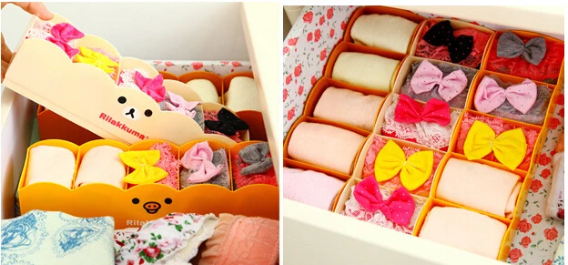 Японский дом легко медведь секретный ящик пластиковый ящик для хранения настольная коробка для хранения отделка коробка для носков K3402