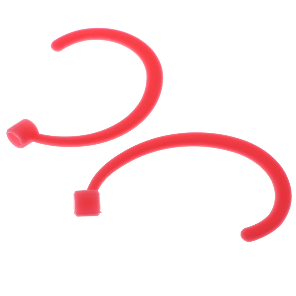 1 Pair Silicone Gel Anti-lost Ear Hook Hang Earloop Holder for Apple AirPods iPhone 7 7Plus 8 8Plus X Earpods Left and Right