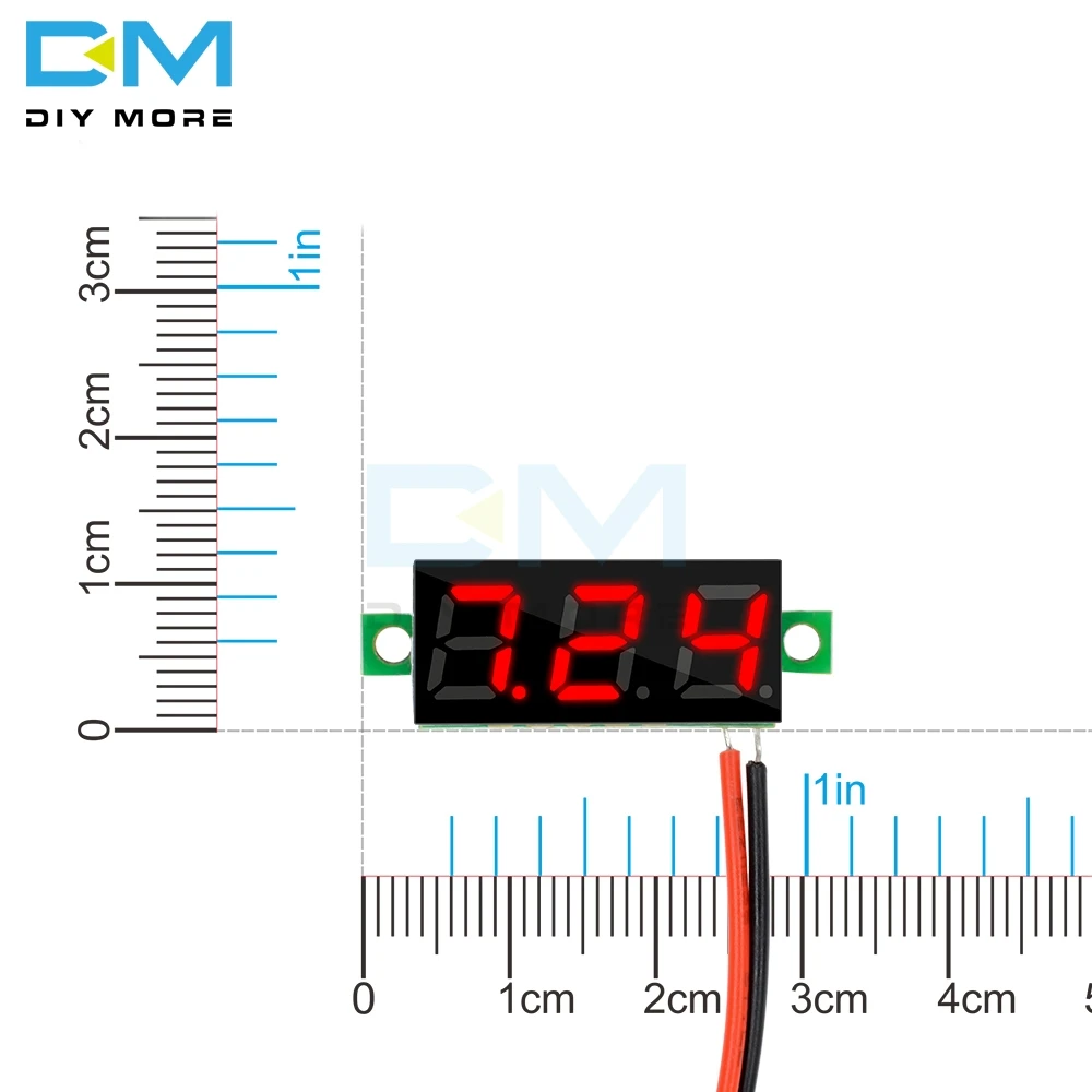 0,2" 0,28 дюймов DC 3,5-30 в светодиодный цифровой вольтметр измеритель напряжения автомобильный тестер напряжения красный зеленый синий желтый