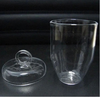 

25ml clear melting quartz crucibles with lid