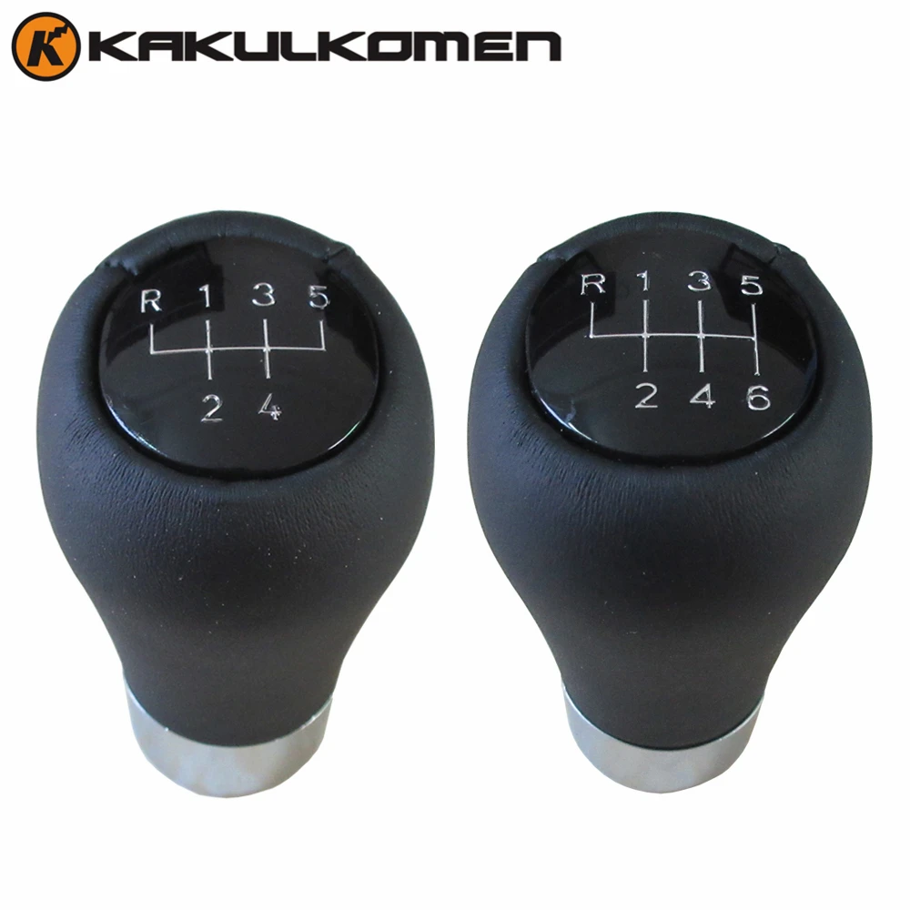 5 6 Speed Real Leather Manual Gear Shift Knob For BMW 1 3 5 6 Series E30 E32 E34 E36 E38 E39 E46 E53 E60 E63 E83 E84 E87 E90 E91 head gear shift knob black silver 5 6 speed mt gear shifter manual for bmw for bmw e30 e32 e36 e46 e39 e34 z3 car accessories